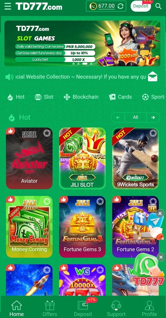 TD777 Slot Game Banner