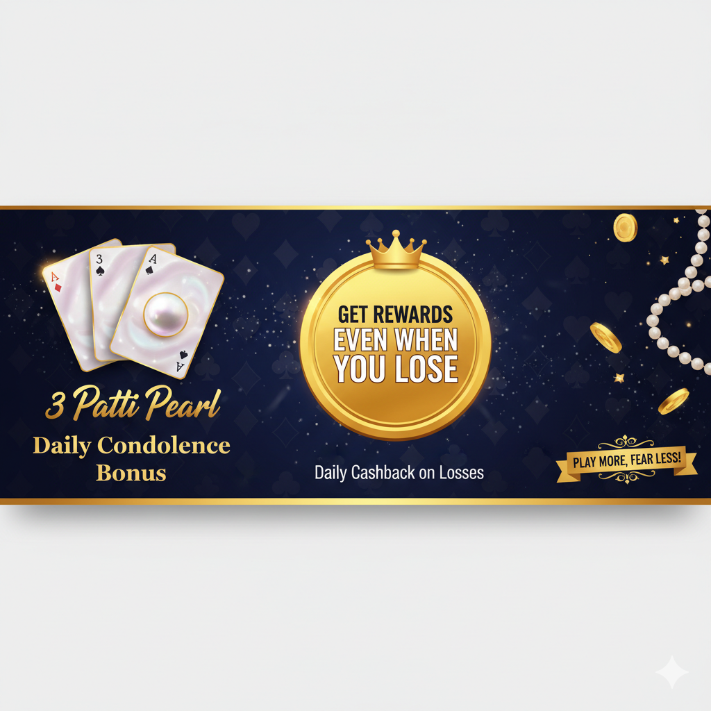 3 Patti Pearl Daily Condolence Bonus – Get Rewards Even When You Lose