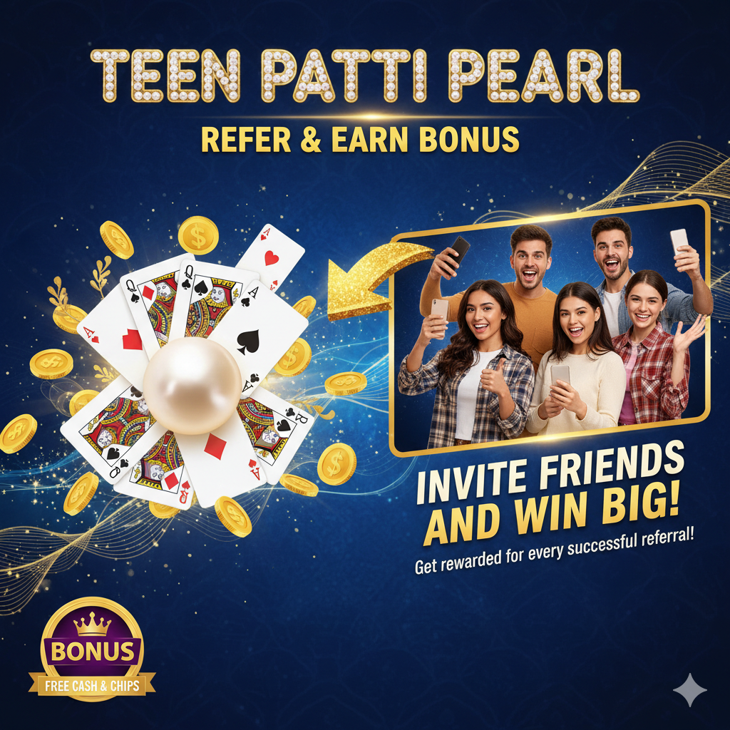 Teen Patti Pearl Refer & Earn Bonus – Invite Friends and Win Big